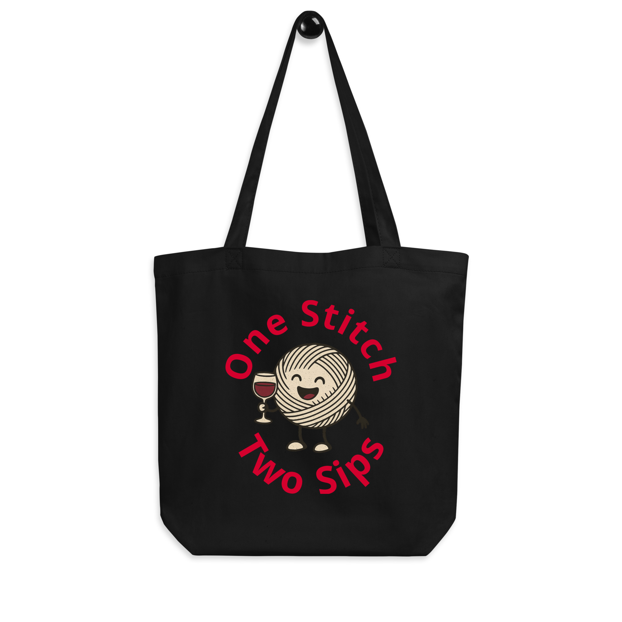 Knitting Tote Bag (One Stitch, Two Sips) - Image 2