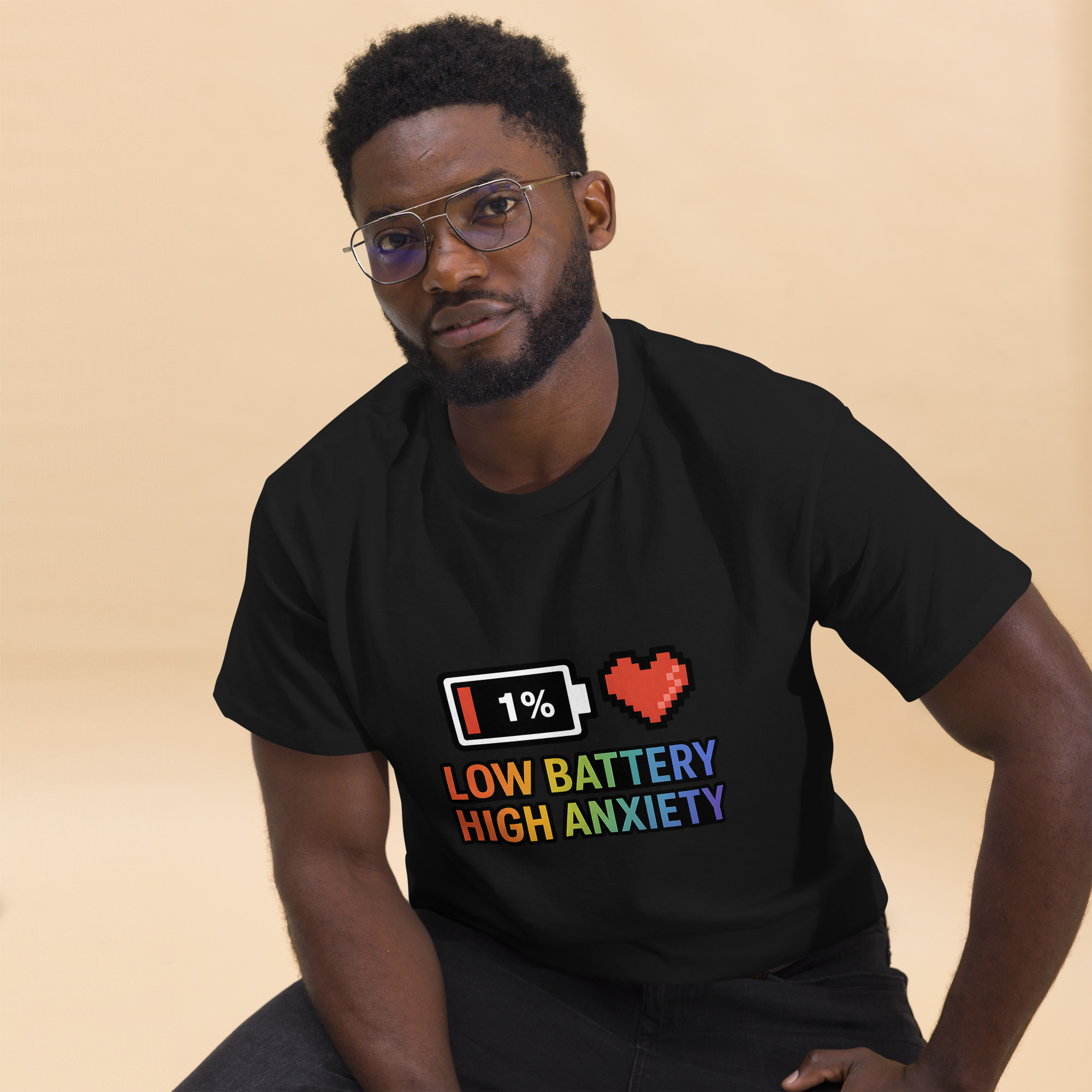 Low Battery Unisex classic tee - Image 3