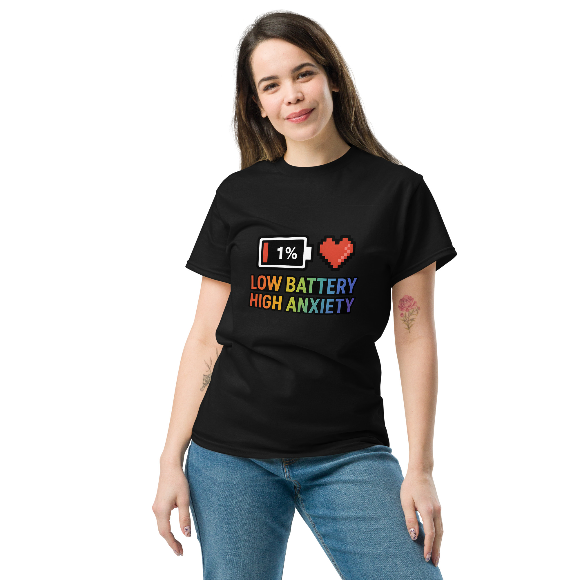 Low Battery Unisex classic tee - Image 2