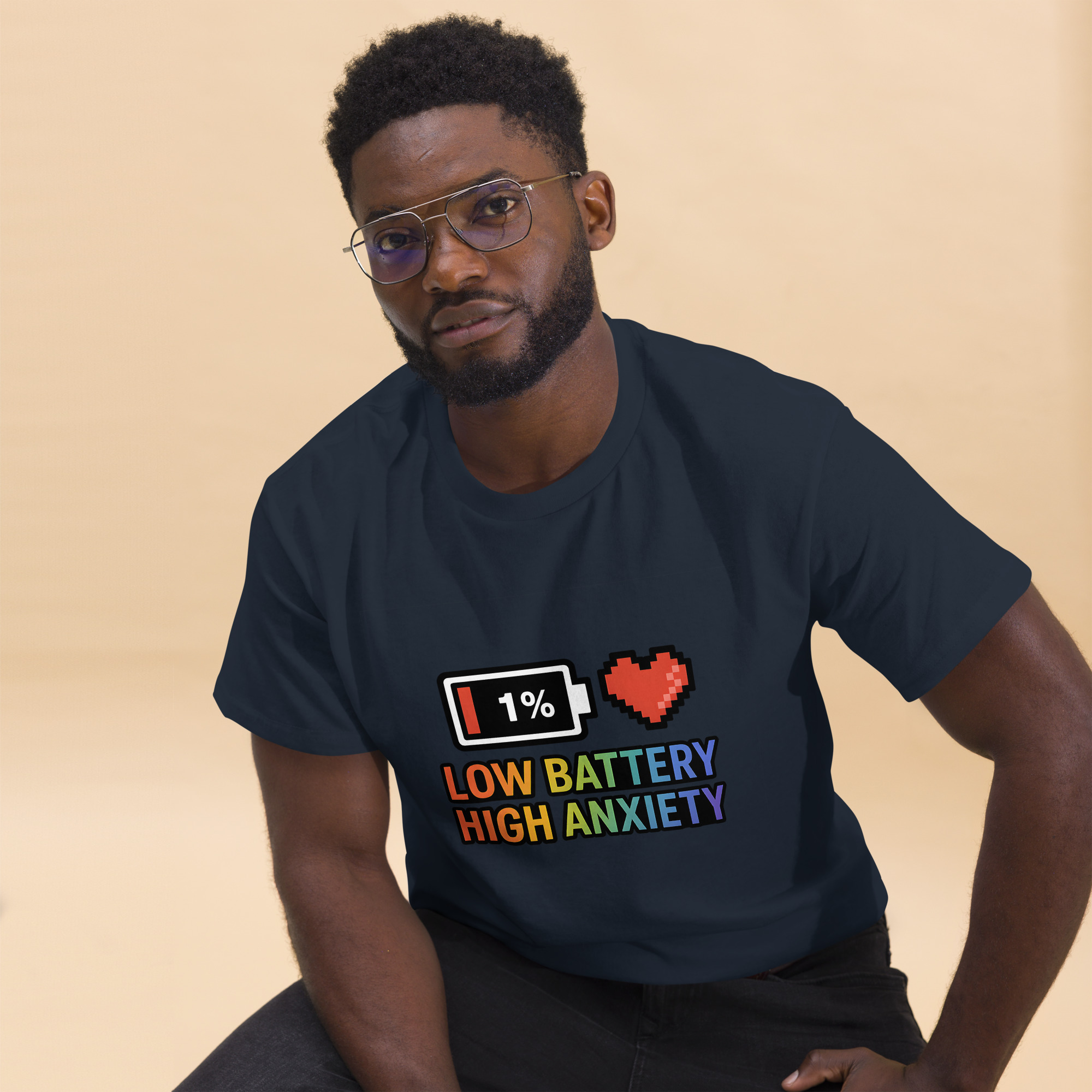 Low Battery Unisex classic tee - Image 5
