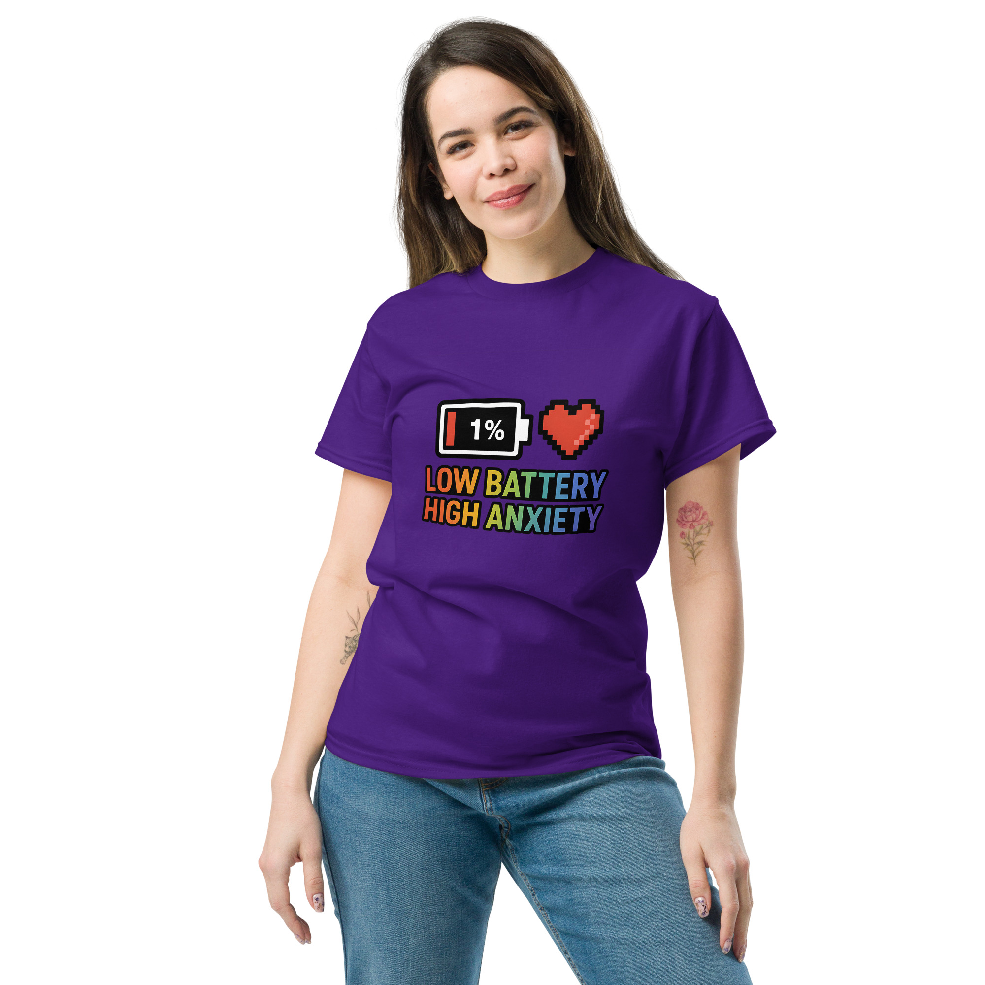Low Battery Unisex classic tee - Image 6