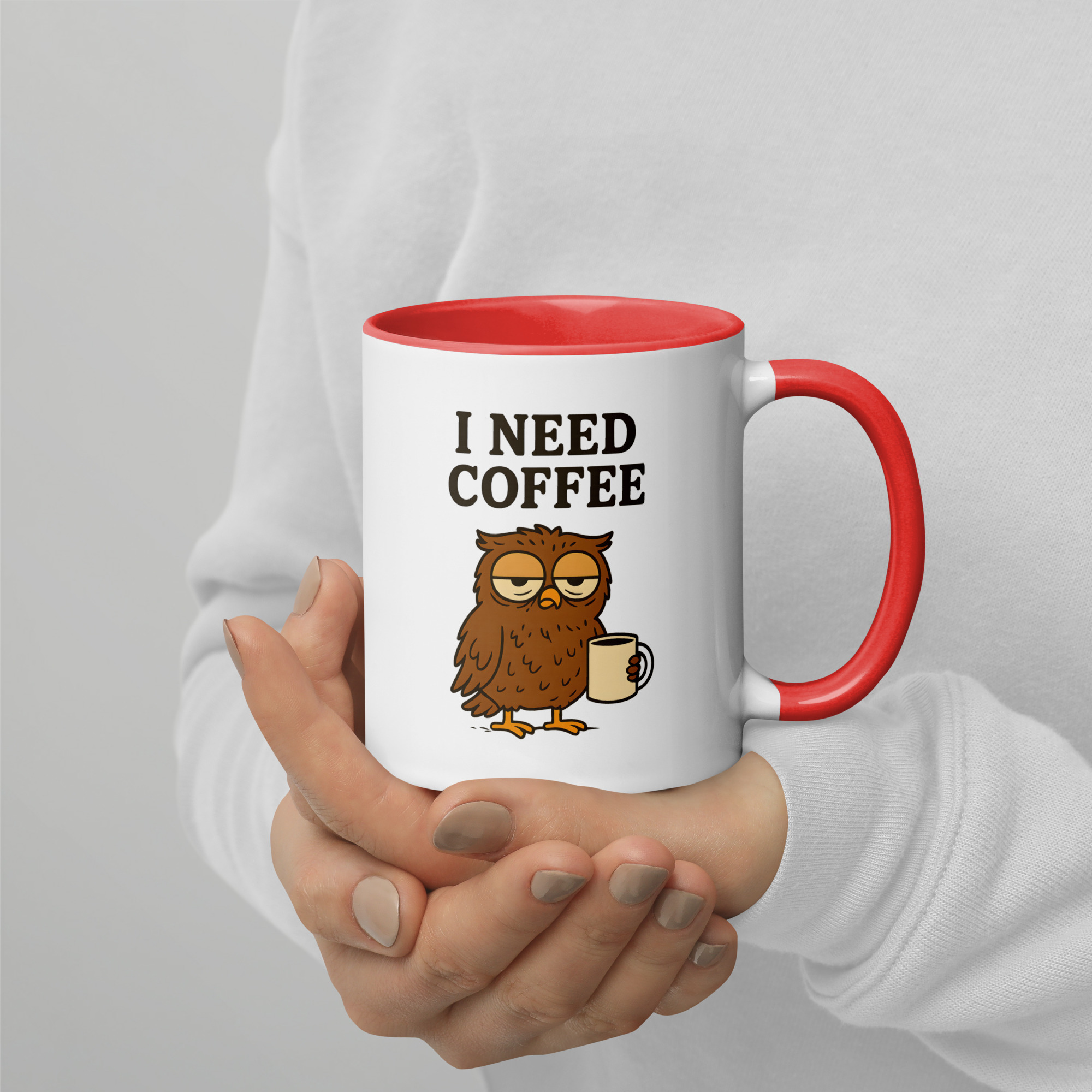 Colourful Owl Coffee Mug - Image 3