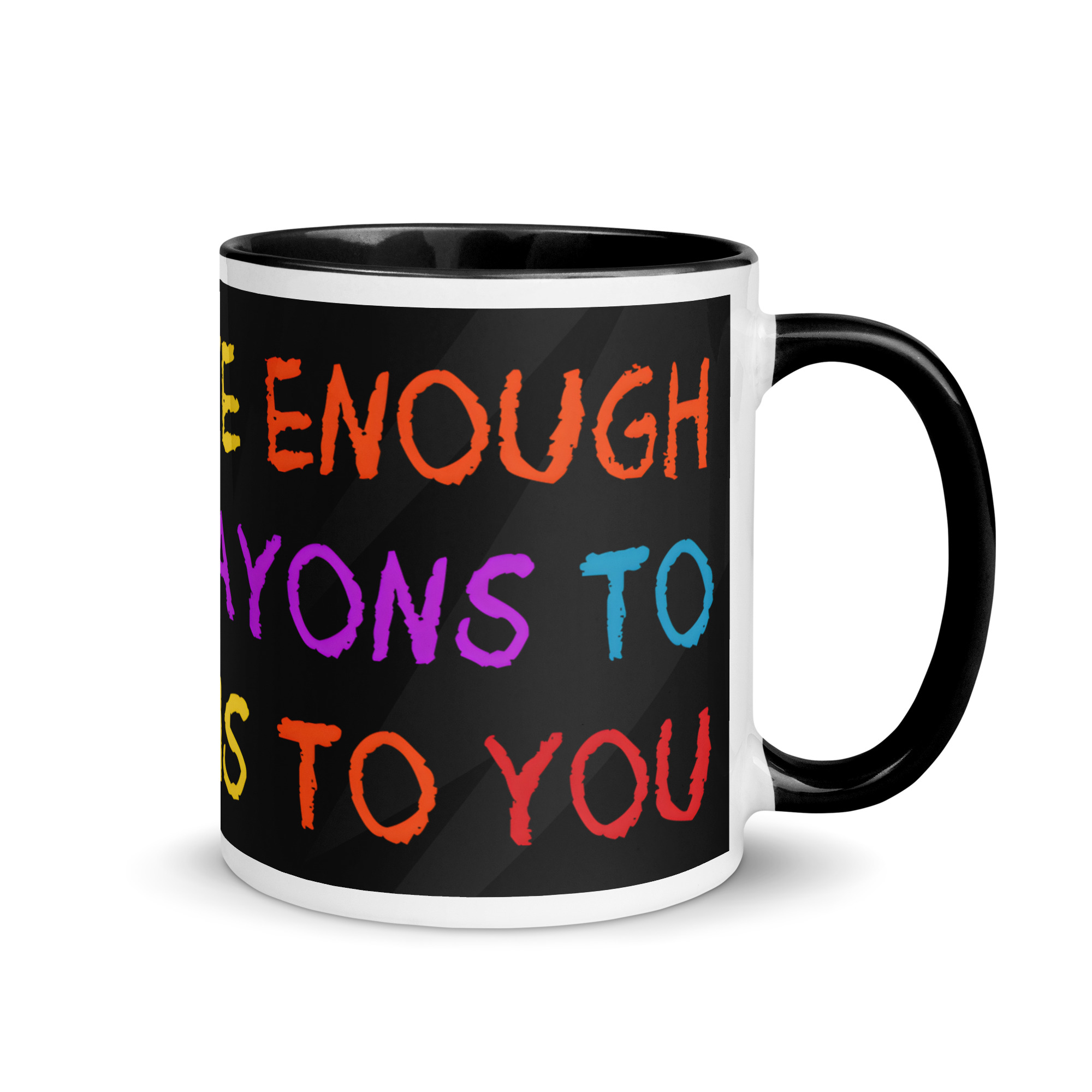 Colourful Funny Crayons Mug - Image 2