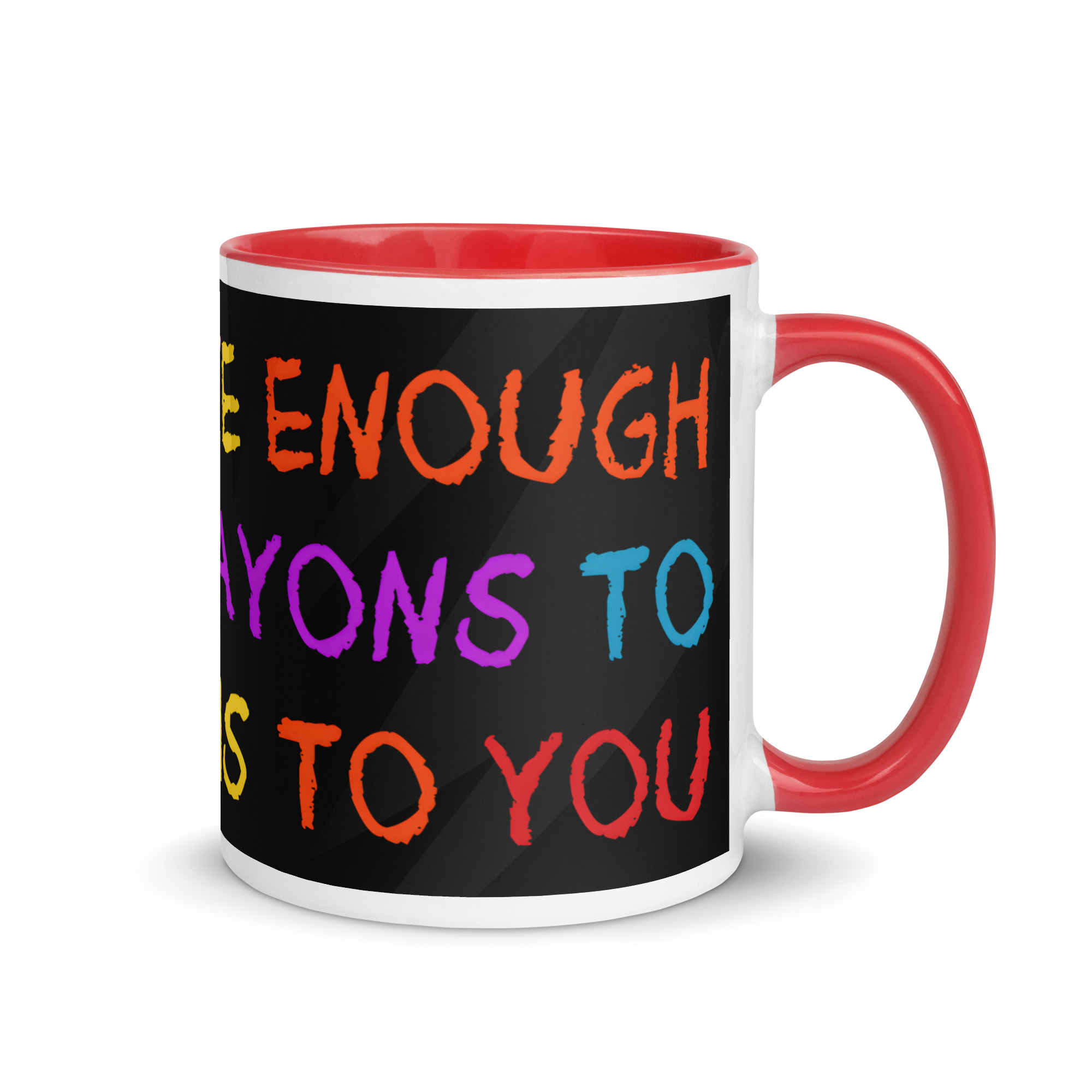 Colourful Funny Crayons Mug - Image 5