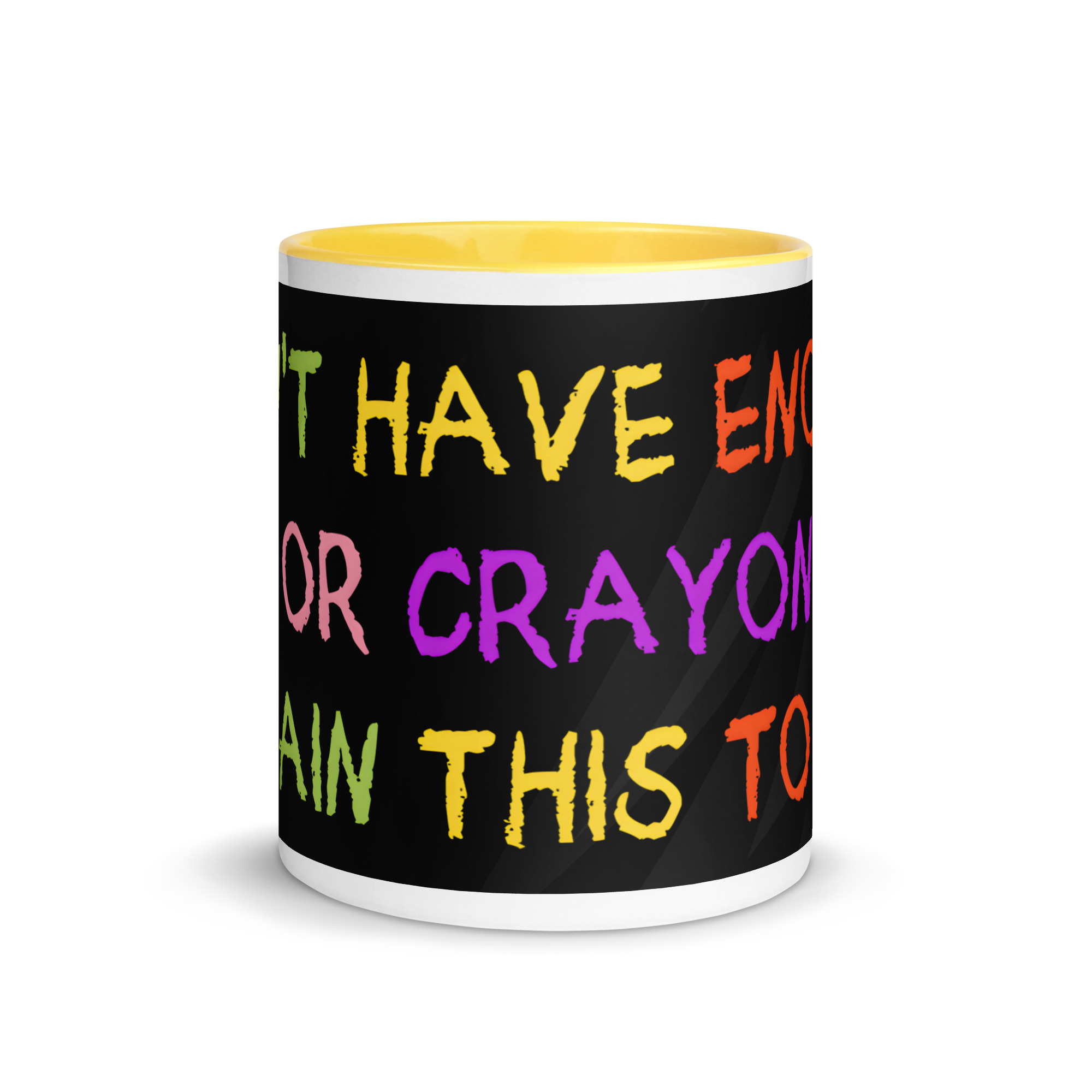 Colourful Funny Crayons Mug